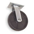 Swivel Plate Castr, Poly, 8 in, 1000 lb, Blk