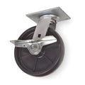 Swivel Plate Caster, Poly, 8 in., 1000 lb.