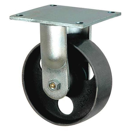 Rigd Plat Castr, Cast Iron, 6 in., 1200 lb.