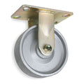 Rgd Plat Castr, Cast Irn, 8 in, 1750 lb, Gry