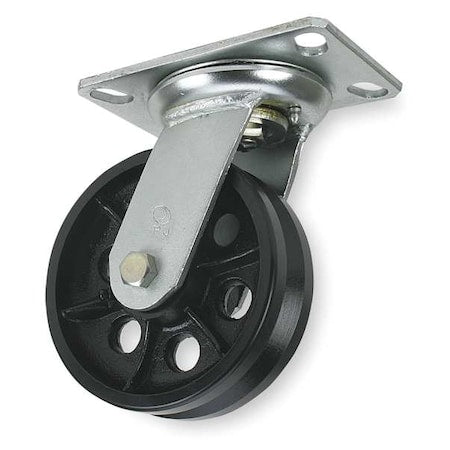V-Grve Swivl Cstr, Cast Irn, 4 in, 800 lb, A