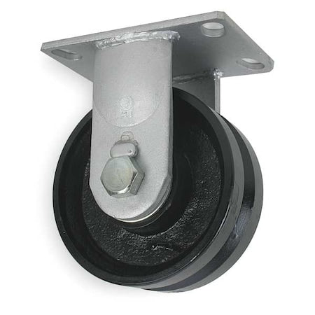V-Groove Rgd Cstr, Cst Irn, 8 in., 2000 lb.