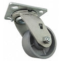 Swivl Plate Caster, Cast Iron, 4 in, 700 lb