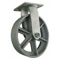 Rigid Plate Castr, Cast Irn, 8 in., 1250 lb