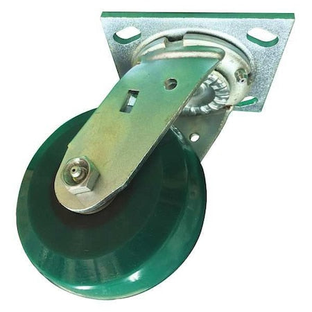Swivel Plate Caster, Poly, 4 in., 1000 lb.