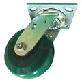 Swivel Plate Caster, Polyurethane, 5 in, 1000 lb