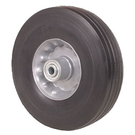 Solid Rubber Wheel, 6 in., 200 lb., Offset