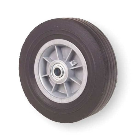 Solid Rubber Wheel, 8 in., 400 lb., Offset