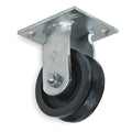 V-Groove Rgd Castr, Cast Irn, 6 in, 1200 lb