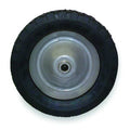 Semi-Pneumatic Wheel For 1/2 in Axle, 8 in Dia, Rubber, Diamond Tread, 60 lb Load Rating