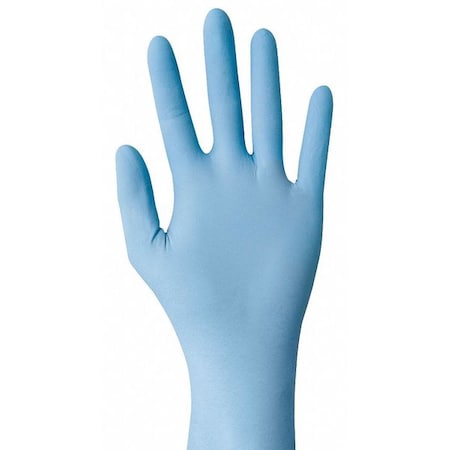 Disposable Gloves, Nitrile, 4 mil, Powder-Free, (AQL)1.5, Blue, 100 PK, L