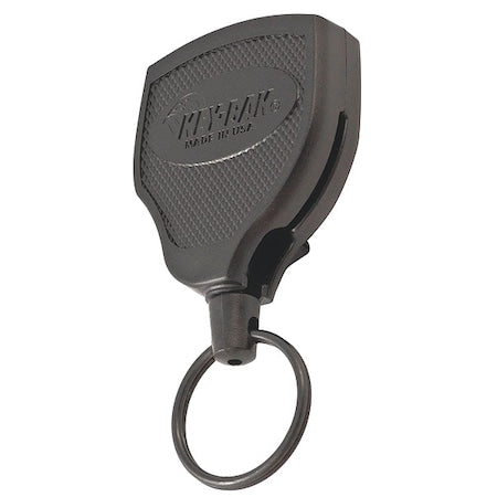 Key Reel, Black, Kevlar Cord, Matte Black
