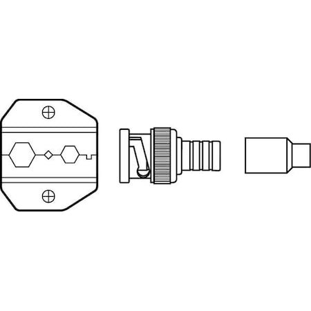 Crimping Die, Connector Type BNC, TNC