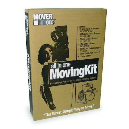 27 in x 26 in x 5 3/4 in Moving Box, Kraft, Corrugate, Single Wall, 200#