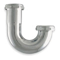 1-1/4 Dia, Brass, Chrome/Brass, Lavatory, J-Bend
