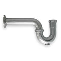 1-1/4 Dia, Brass, Chrome/Brass, Lavatory With Clean Out, P-Trap
