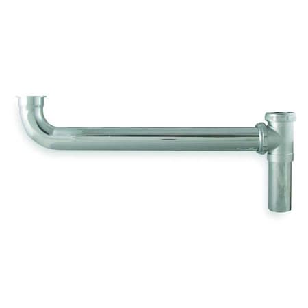1-1/2 Dia, Brass, Chrome/Brass, Kitchen, End Outlet Waste Tee