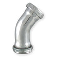 1-1/2" or 1-1/4 Dia, Brass, Chrome/Brass, 45 Degree, Lavatory/Kitchen, Elbow