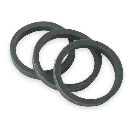 1-1/2" Dia, Rubber, Black/Rubber, Kitchen, Tailpiece, Washer
