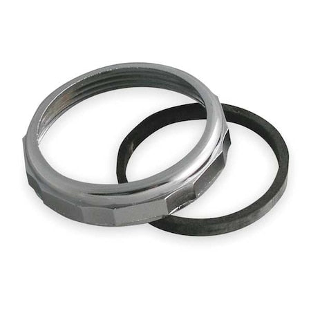 2" Dia, Zinc, Chrome, Slip-Nut And Washer