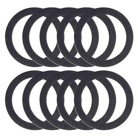 1-1/2" Dia, Rubber, Black/Rubber, Washer