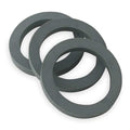 1-1/4" to 1-1/2" Dia, Rubber, Black/Rubber, Lavatory/Kitchen, Washer