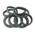 1 to 1-3/8 Dia, Rubber, Gray/Rubber, Rubber Washer Assortment