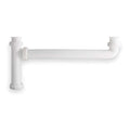1-1/2 Dia, Polypropylene, White/Plastic, Kitchen, End Outlet Waste Tee