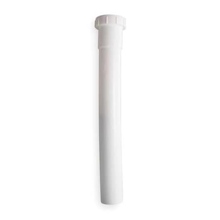 1-1/2 Dia, Polypropylene, White/Plastic, Kitchen, Extension
