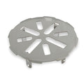 Drain cover Grid, stainless steel, 5", Spring Like Prongs