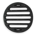 Grid, Black, Round, 3-7/8 in Dia