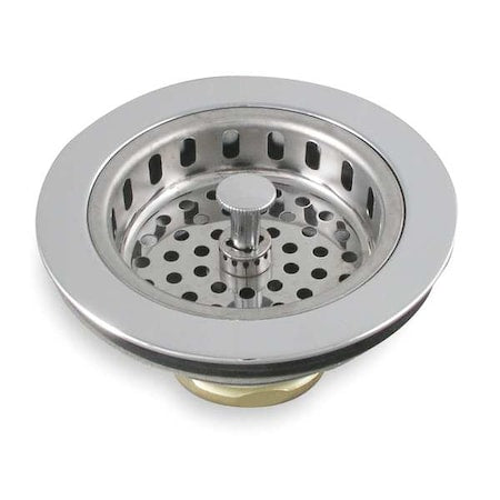 Sink Strainer, Pipe Dia 3 1/2 To 4 In