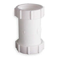 1-1/2" or 1-1/4 Dia, Polypropylene, White/Plastic, Lavatory/Kitchen, Coupling