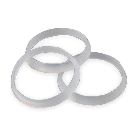 1-1/4" Dia, Polyethylene, White/Plastic, Washer