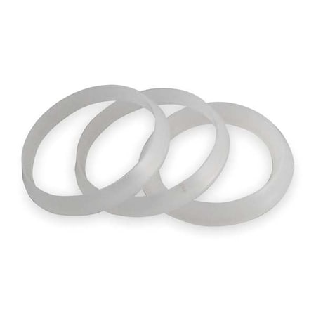 Assorted Dia, Polyethylene, White/Plastic, Washer