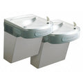 On-Wall Two-Level Drinking Fountain, 2 Level, 19 in D, 25 5/16 in H, 36 3/4 in W