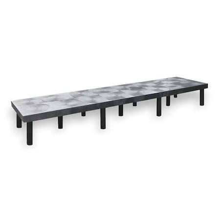 Dunnage Rack, 2250 lb., HDPE, 96 W x 24 D