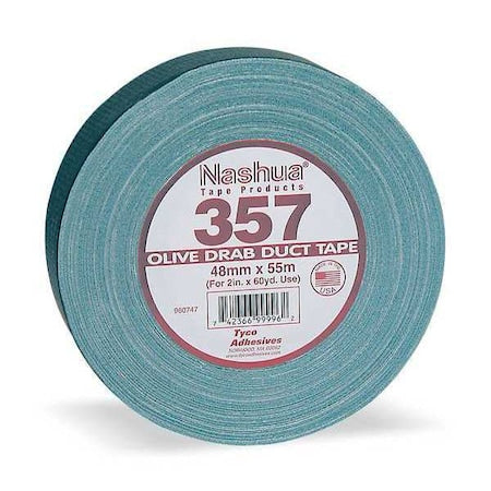 Duct Tape, Olive, 60 yd L, 2-3/4 in W