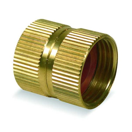 Hose To Hose Connector, Dbl Female, 3/4