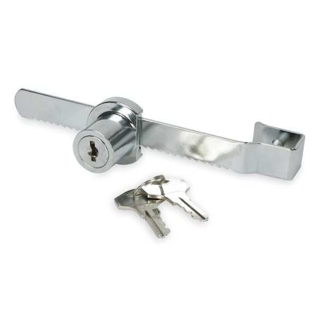Sliding Showcase Lock, Chrome, Keyed Diff
