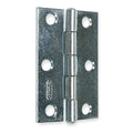 Door and Butt Hinge, Steel, Full Surface Mounting, 7/8 in Leaf W x 2 1/2 in Leaf H, zinc plated