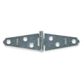 Strap Hinge, Steel, Full Surface Mounting, 1 7/8 in Leaf W x 1 in Leaf H, zinc plated