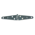 Strap Hinge, Steel, Full Surface Mounting, 3 in Leaf W x 1 3/16 in Leaf H, zinc plated