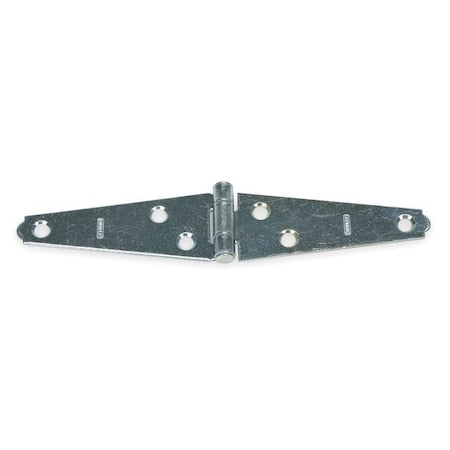 Strap Hinge, Steel, Full Surface Mounting, 3 in Leaf W x 1 3/16 in Leaf H, zinc plated