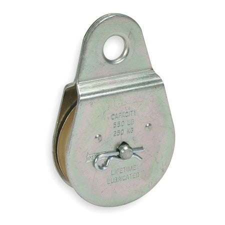 Fixed Eye Pully, Chrome, Size: 3 in