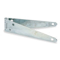 Strap Hinge, Steel, Full Surface Mounting, 5 1/2 in Leaf W x 1 1/4 in Leaf H, zinc plated