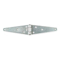 Strap Hinge, Steel, Full Surface Mounting, 5 in Leaf W x 1 7/8 in Leaf H, zinc plated