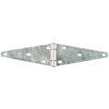 Strap Hinge, Steel, Full Surface Mounting, 5 1/2 in Leaf W x 2 5/8 in Leaf H, Galvanized Steel