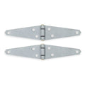 Strap Hinge, Steel, Full Surface Mounting, 4 in Leaf W x 1 15/16 in Leaf H, Galvanized Steel