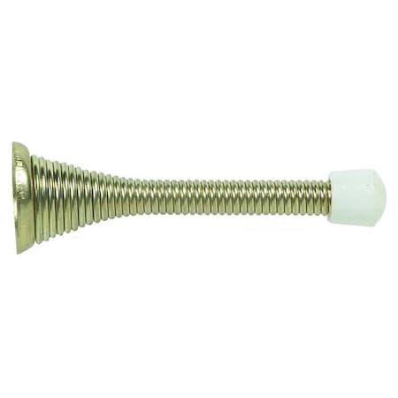 Spring Door Stop, Steel, 15/16"H x 1"W